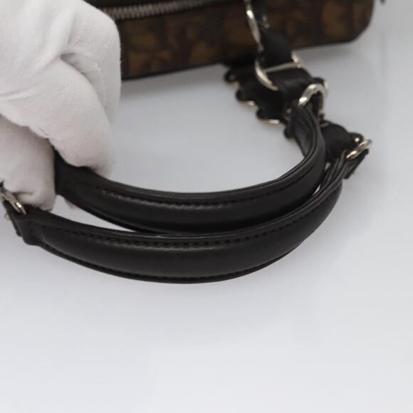 DIOR Romantic Trotter Canvas Shoulder Bag Pvc Brown - Picture 8 of 13